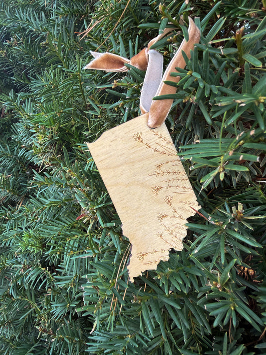 Indiana Wildflower Ornament