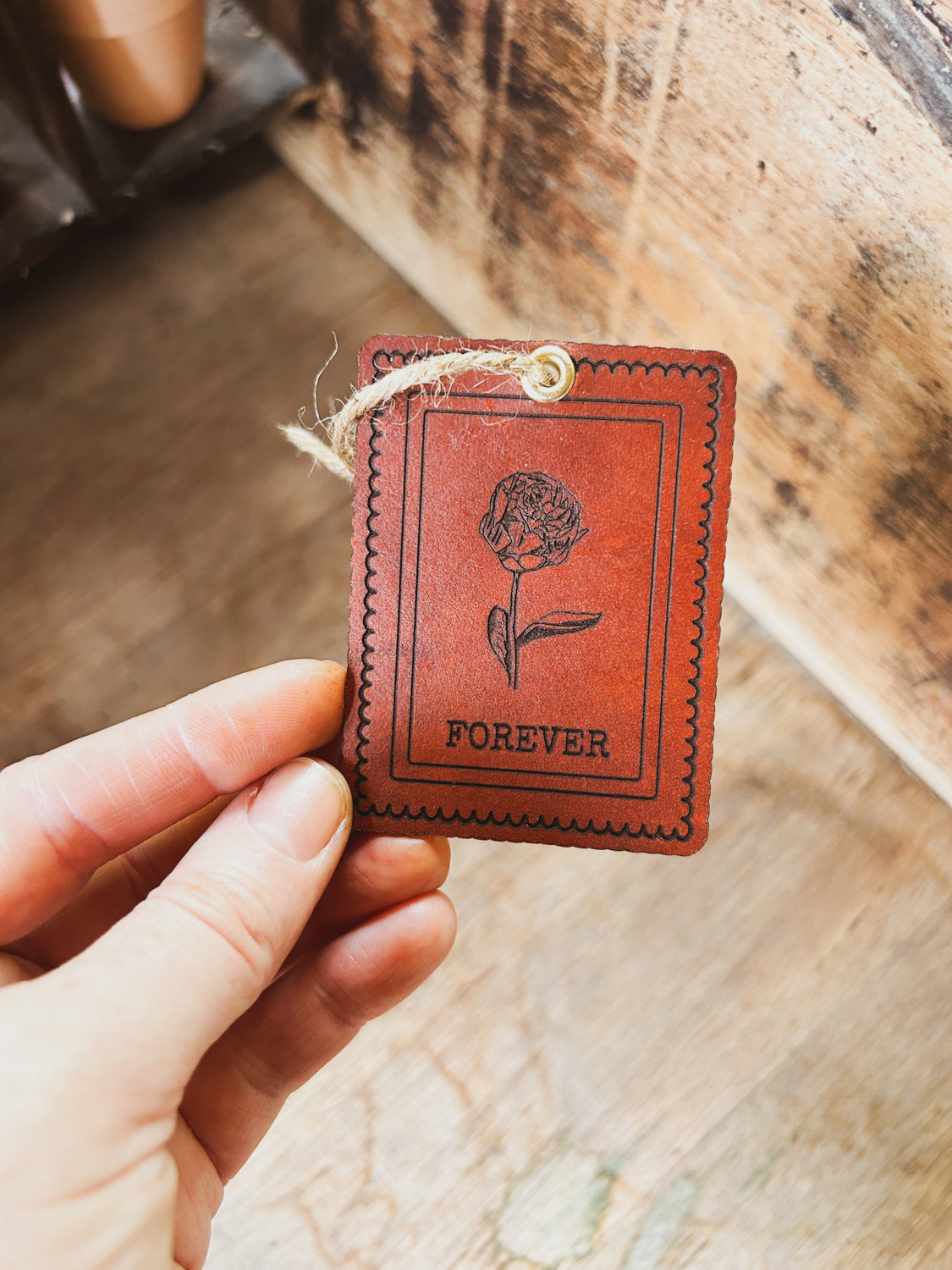 Peony Stamp Ornament