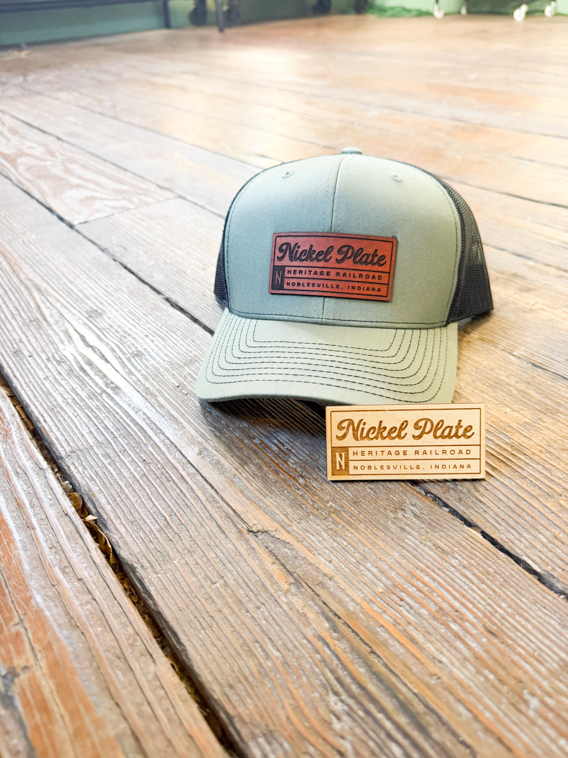 Custom  Logo Leather Patch Hat - on Richardson 112 Hat