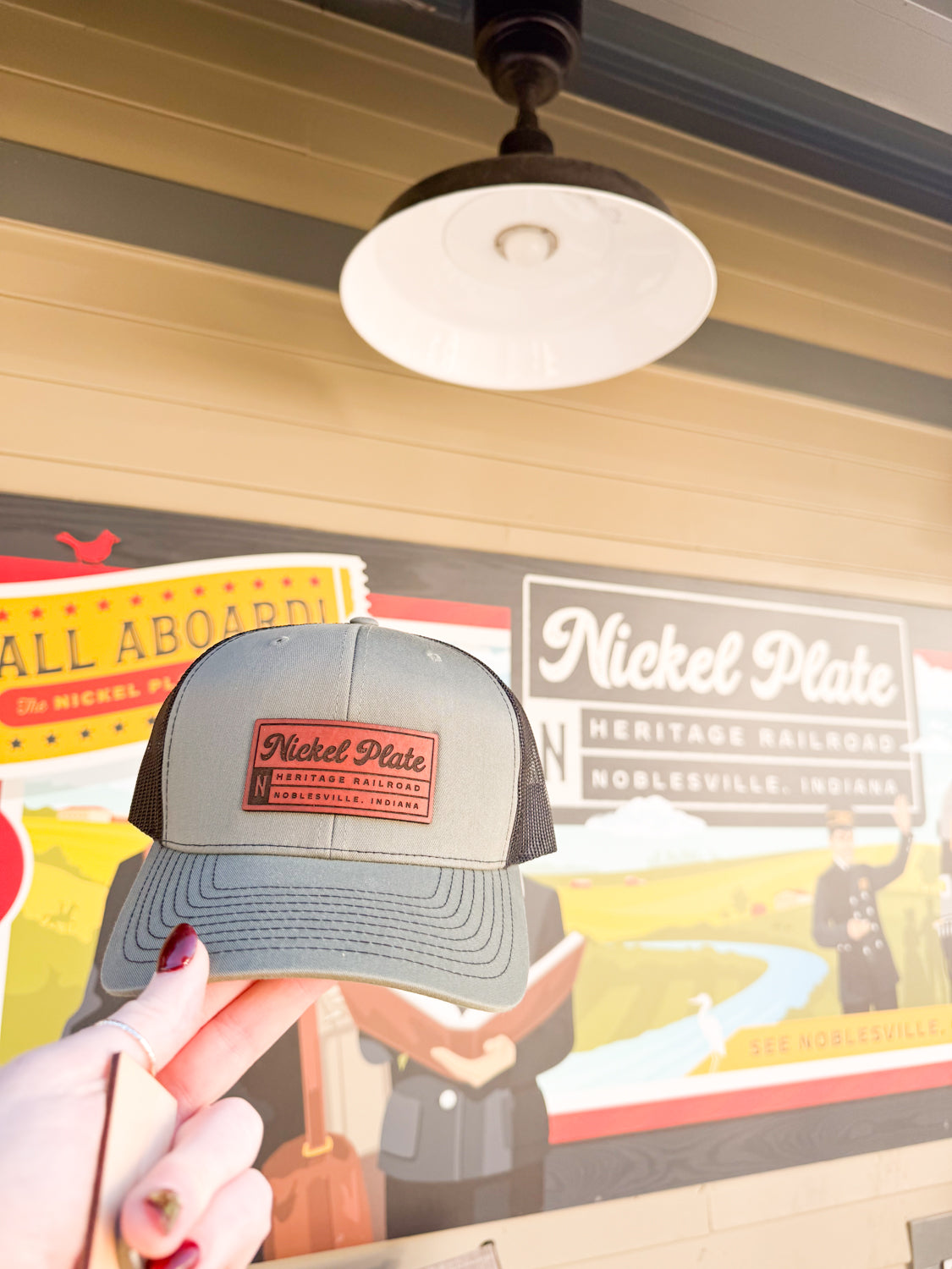 Custom  Logo Leather Patch Hat - on Richardson 112 Hat