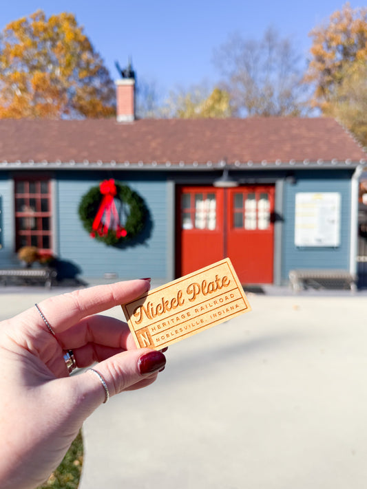 Business Logo or Custom Art Wooden Magnet