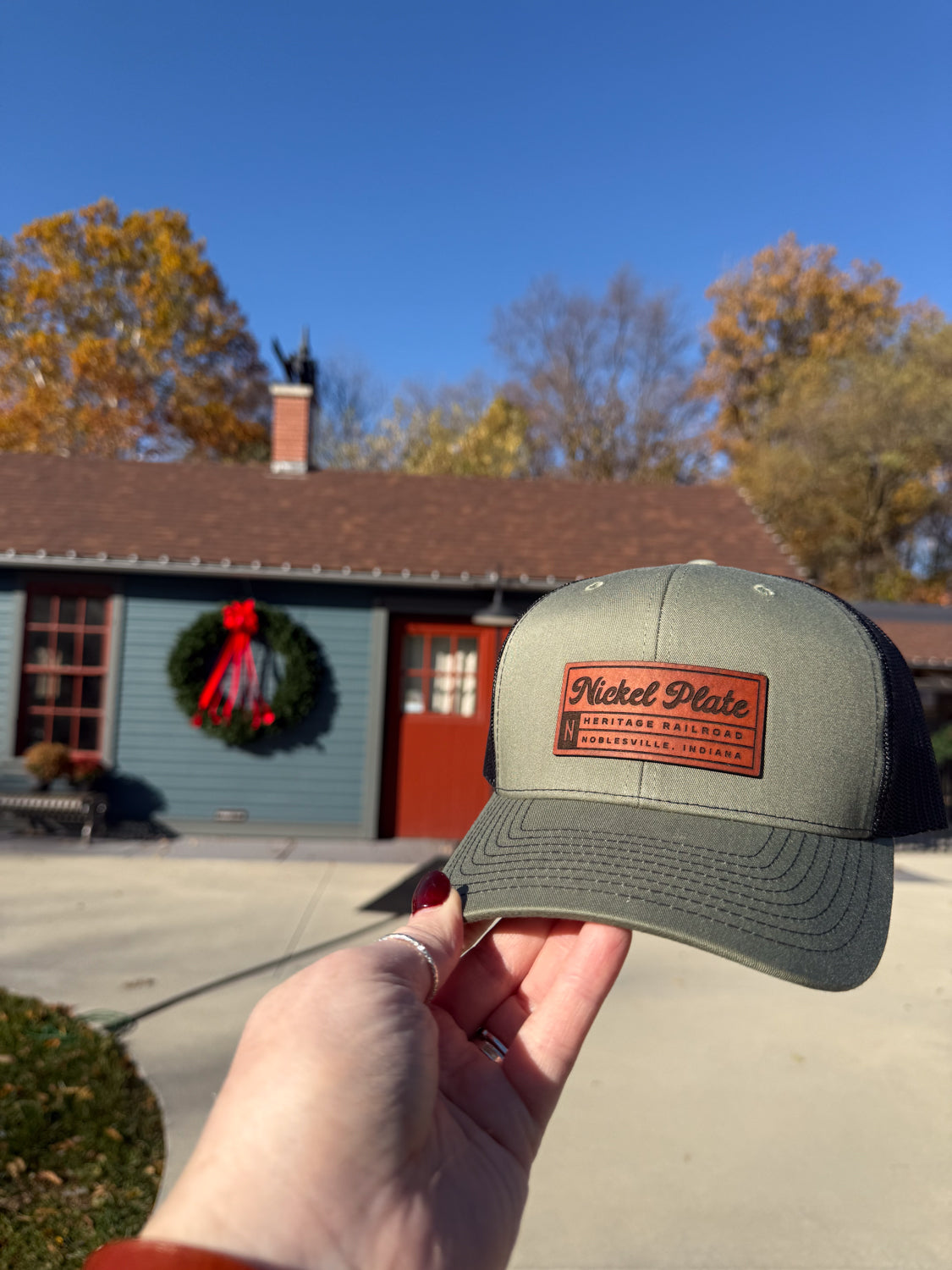 Custom  Logo Leather Patch Hat - on Richardson 112 Hat