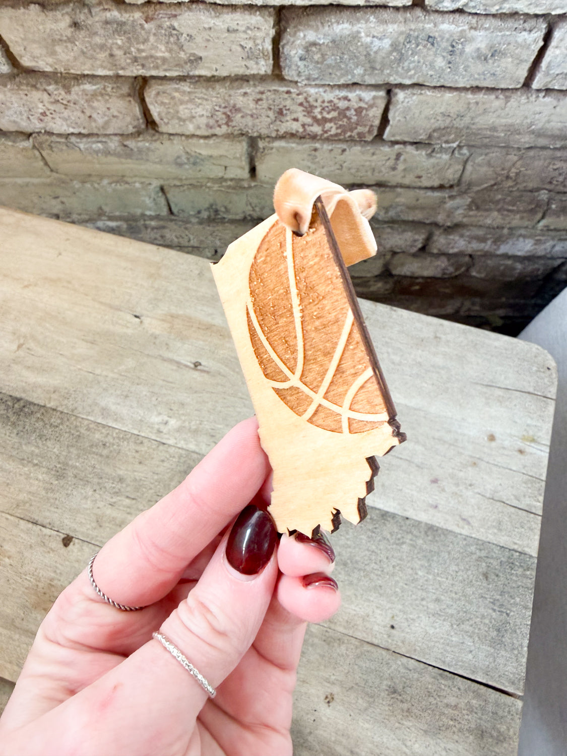 Vintage Basketball Indiana Ornament