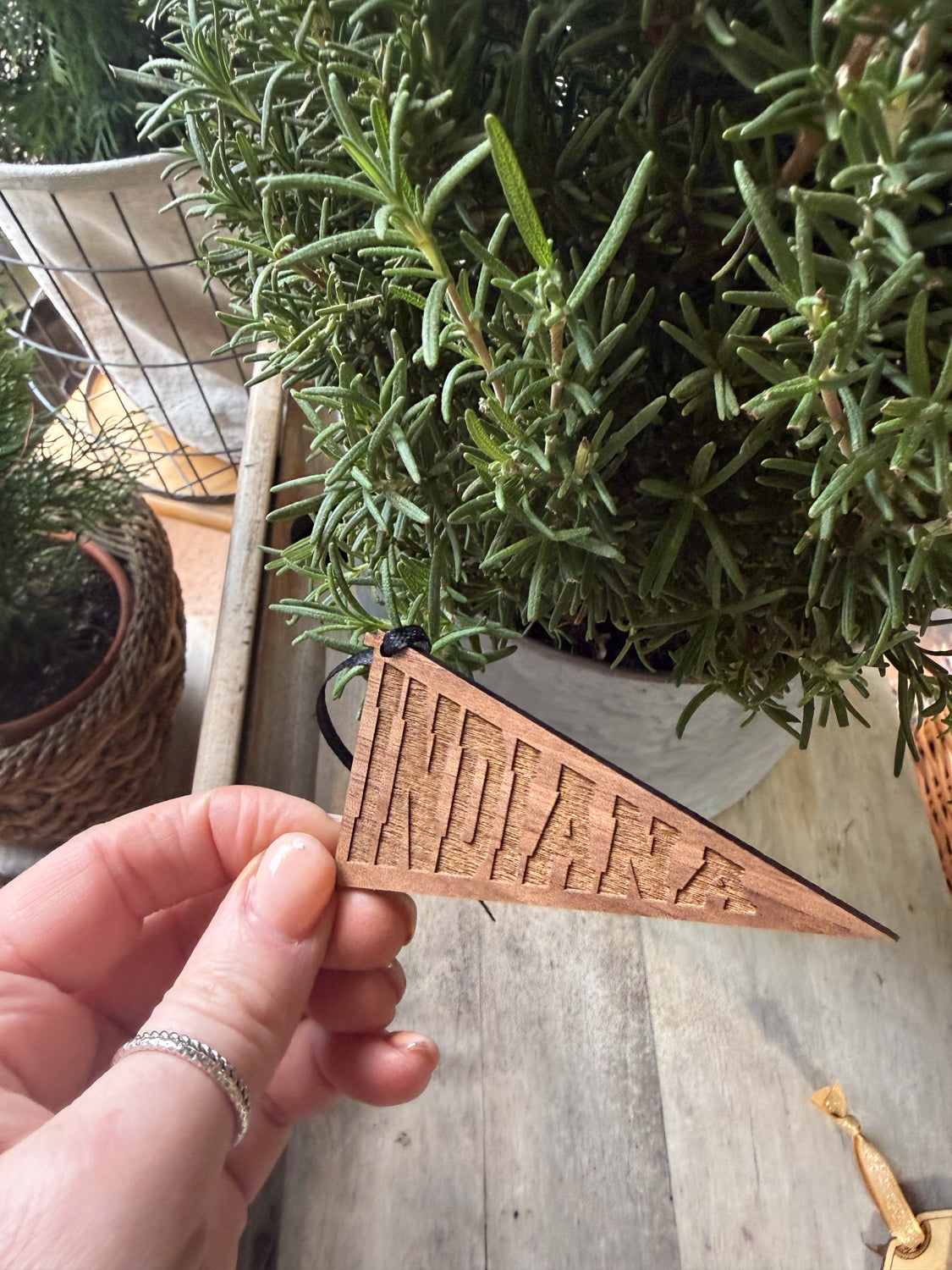 Indiana Pennant Ornament