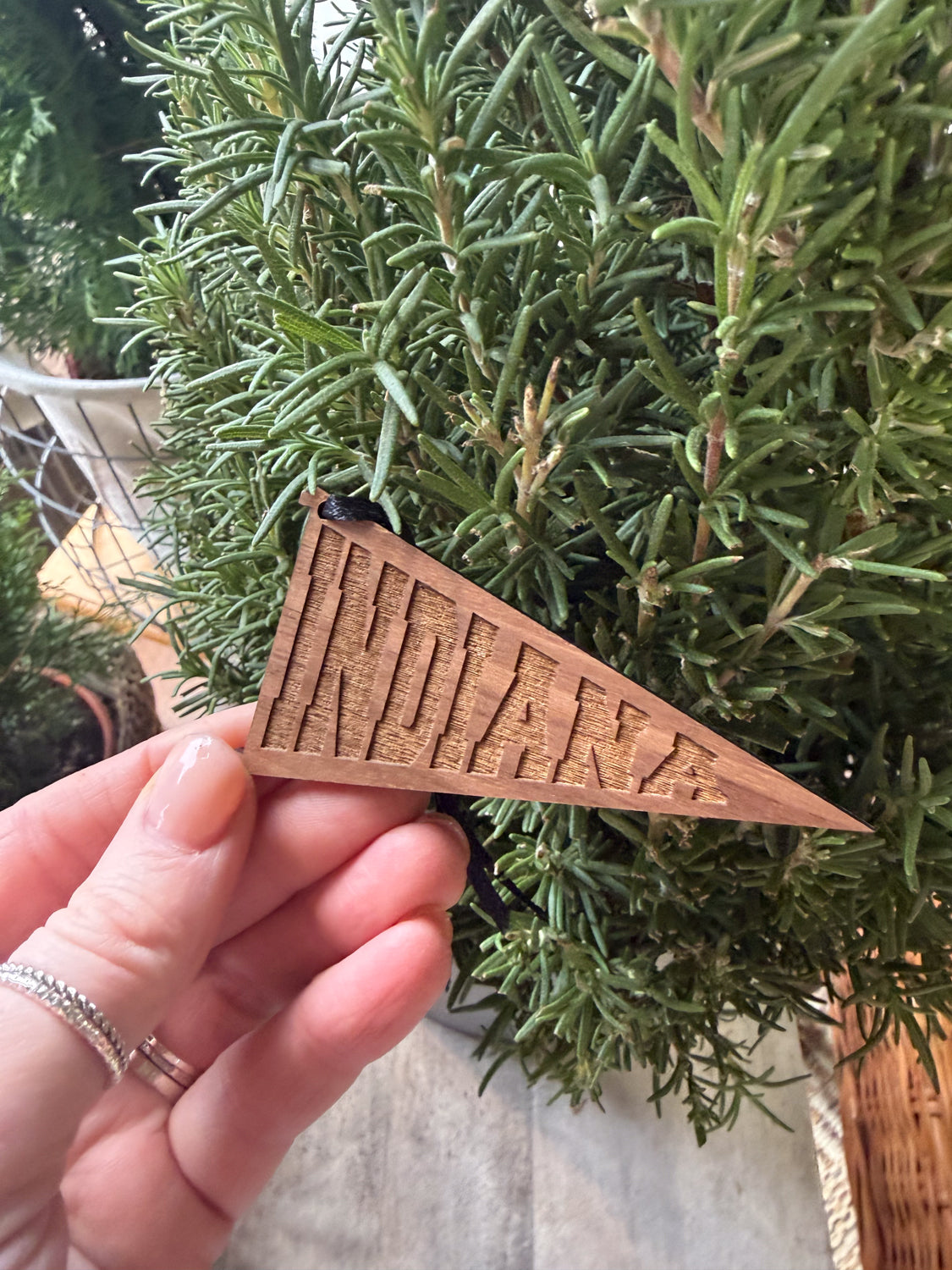 Indiana Pennant Ornament