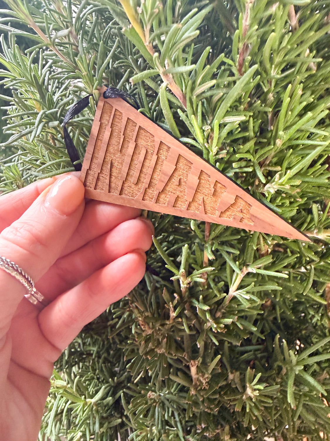 Indiana Pennant Ornament