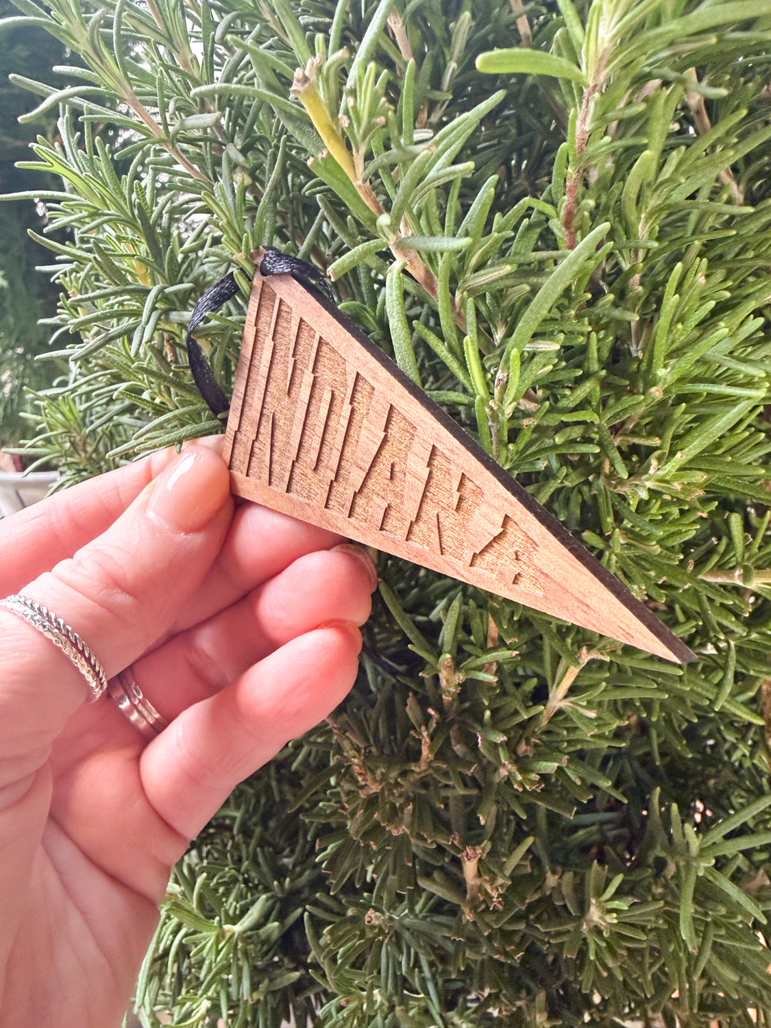 Indiana Pennant Ornament