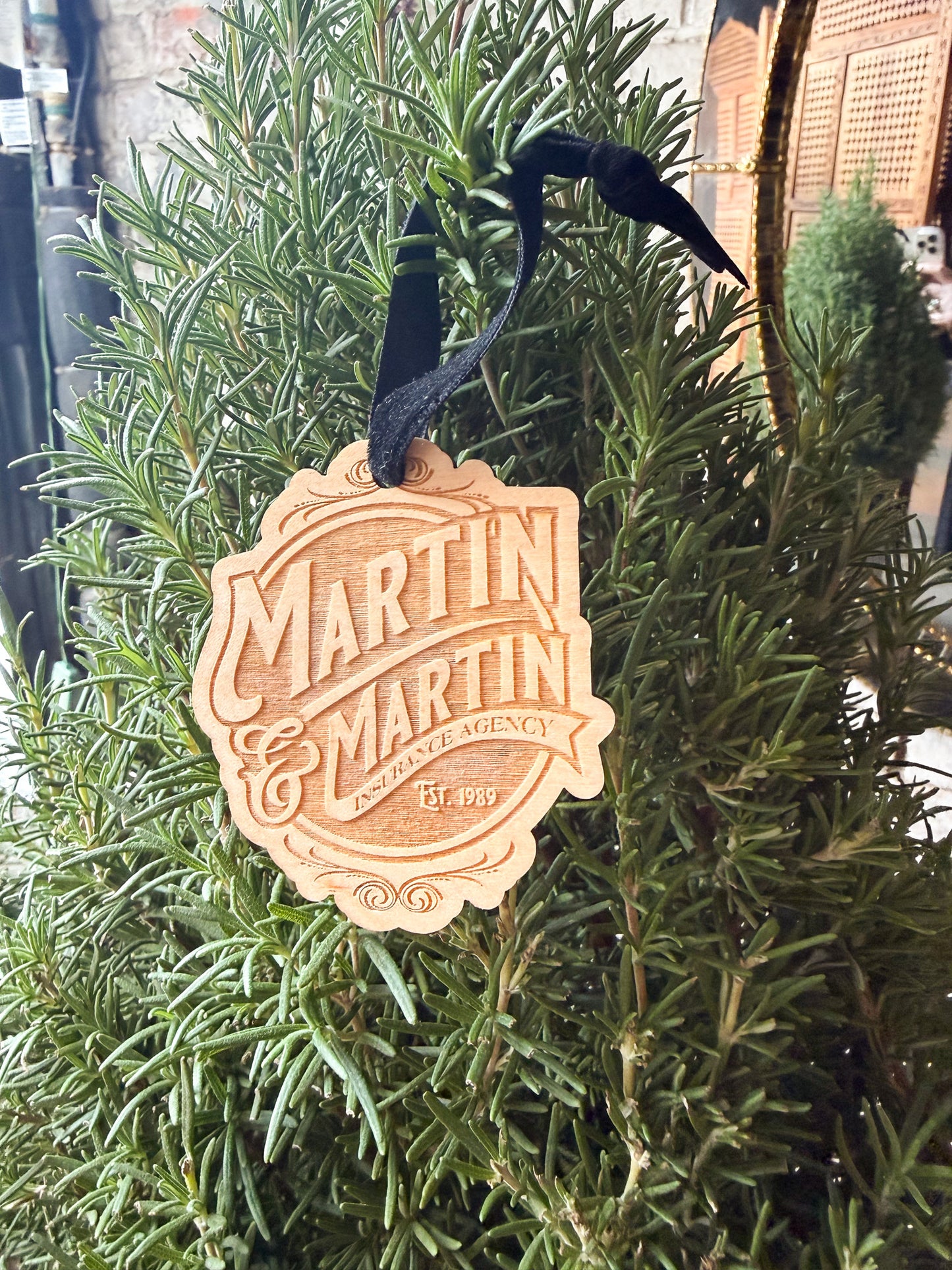 Custom Design Ornament or Gift Tag - Wooden or Leather