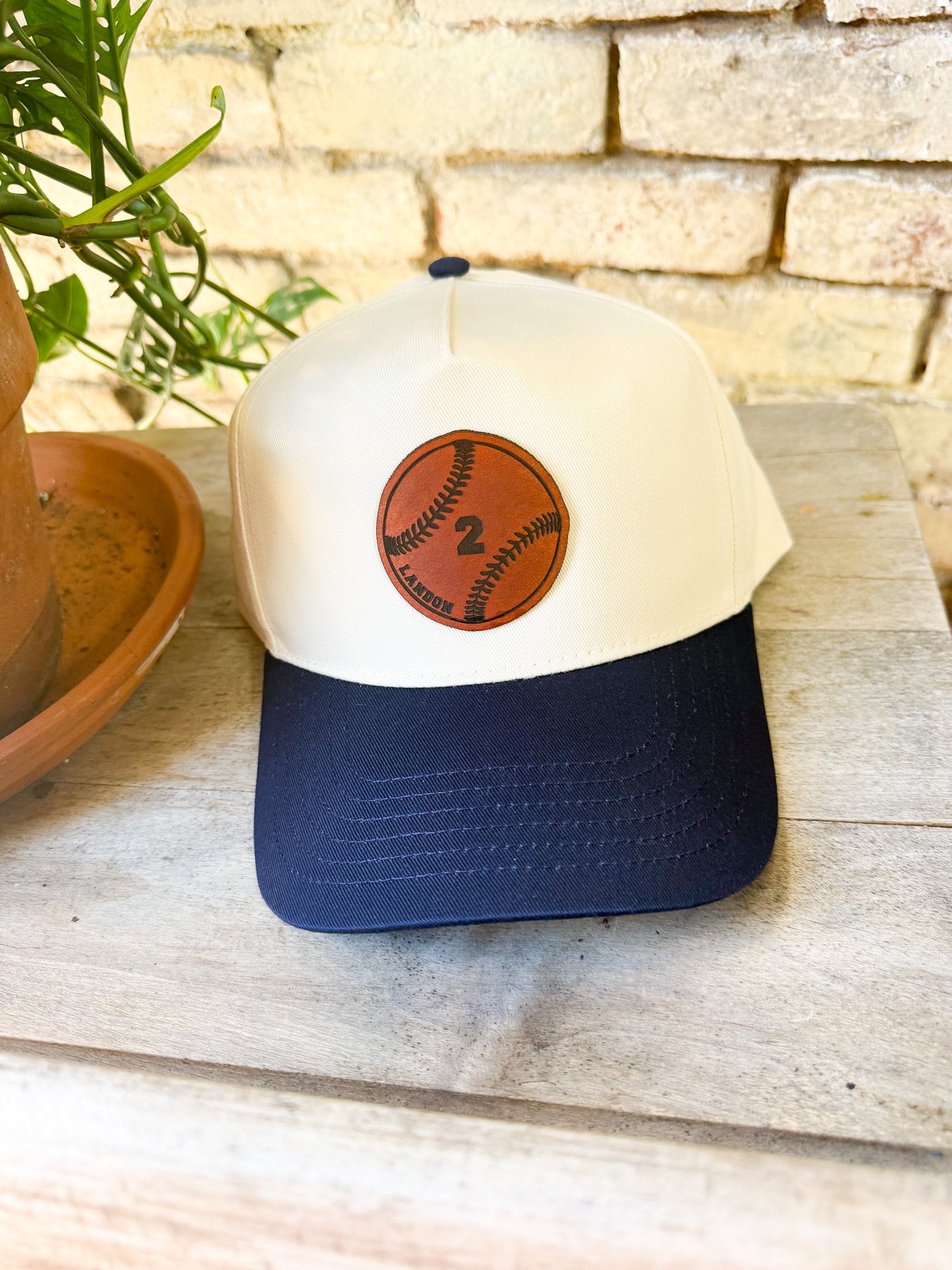 Custom Baseball Leather Patch Hat