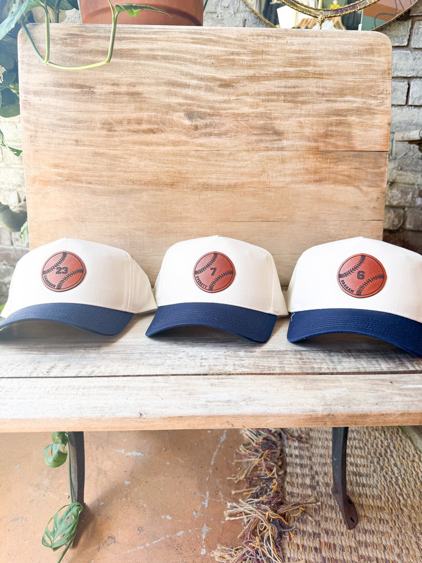 Custom Baseball Leather Patch Hat