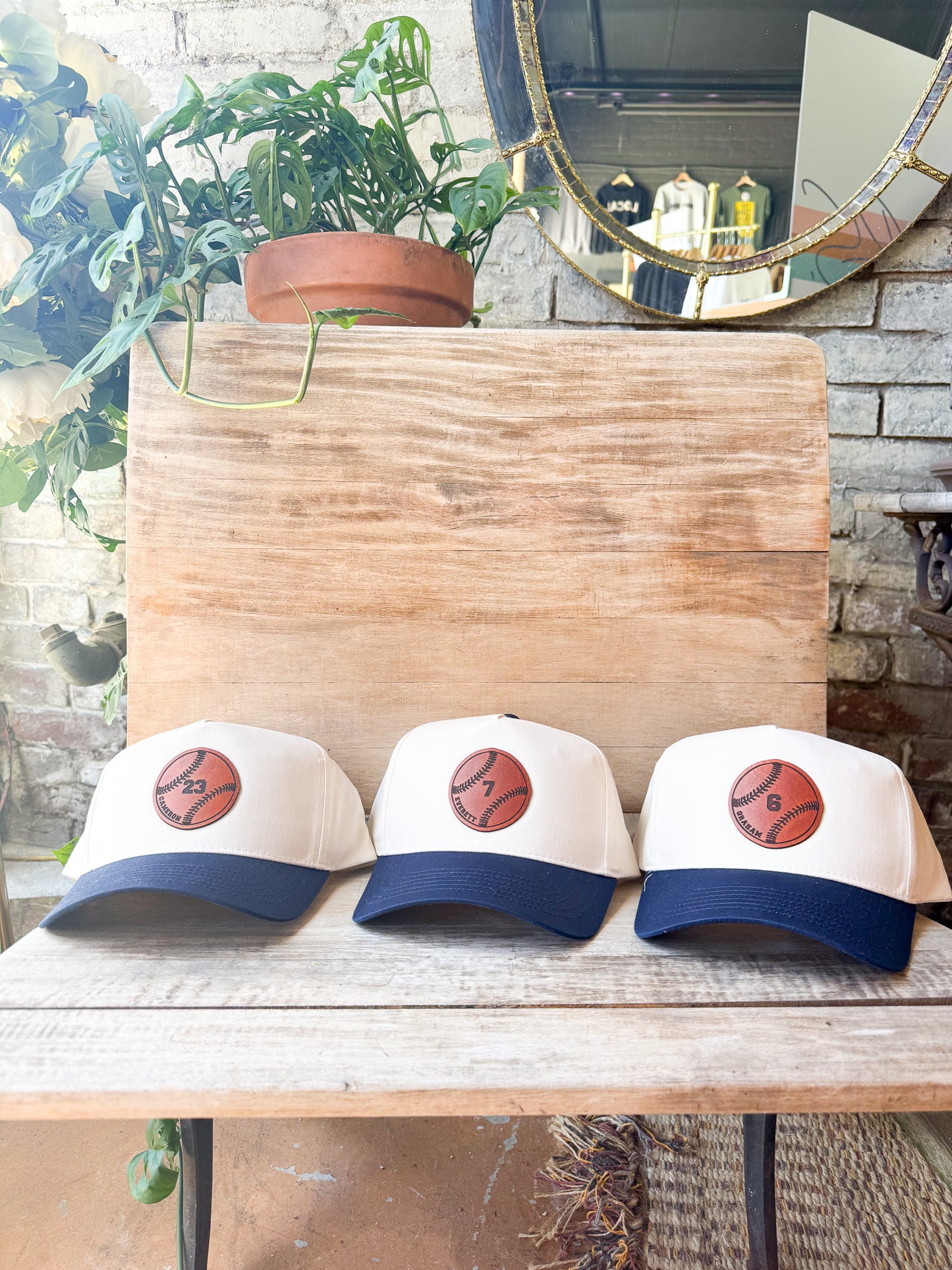 Custom Baseball Leather Patch Hat