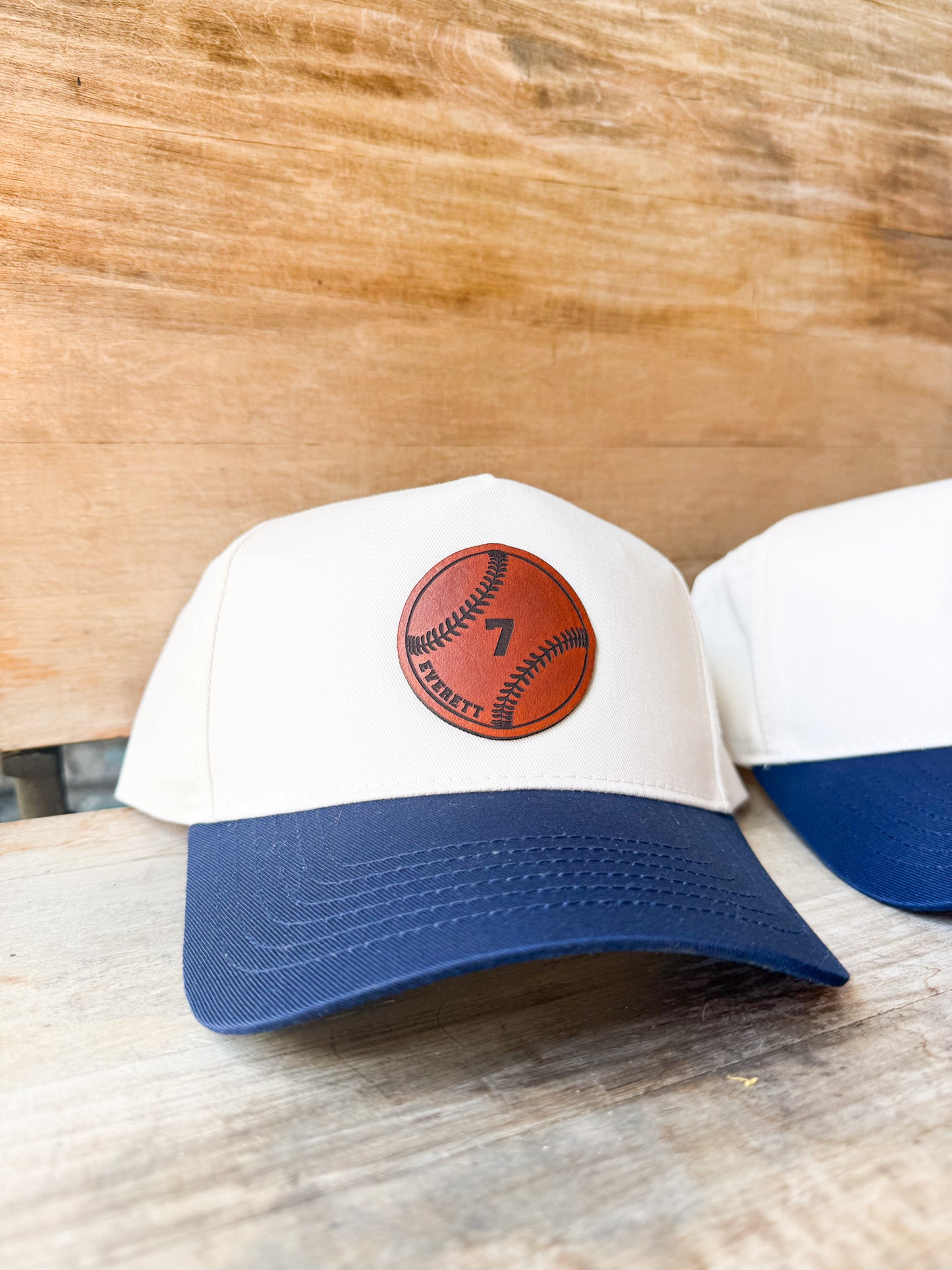 Custom Baseball Leather Patch Hat