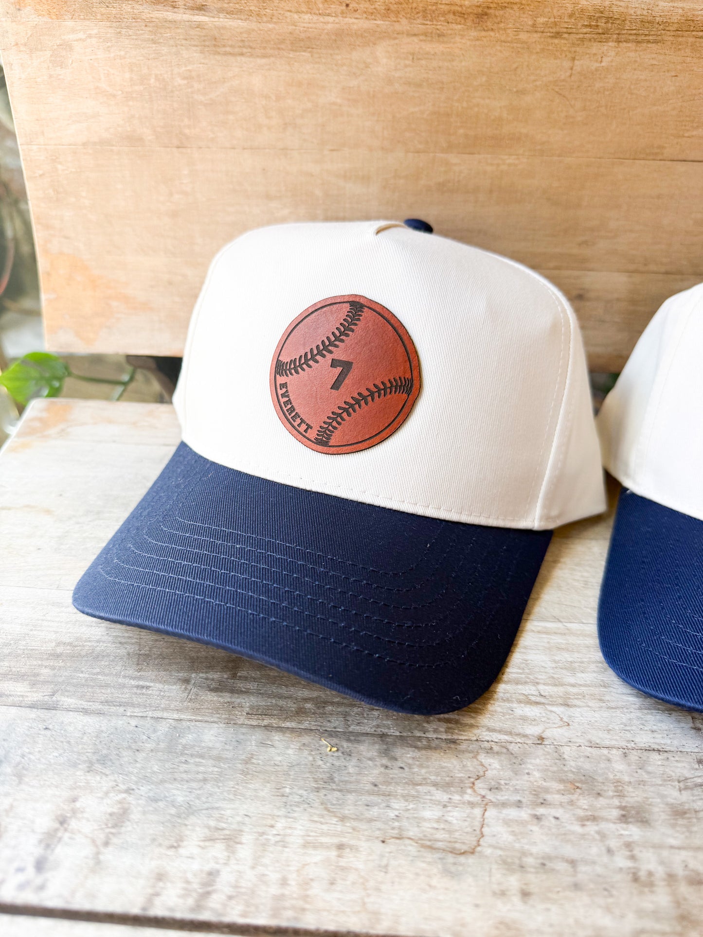 Custom Baseball Leather Patch Hat