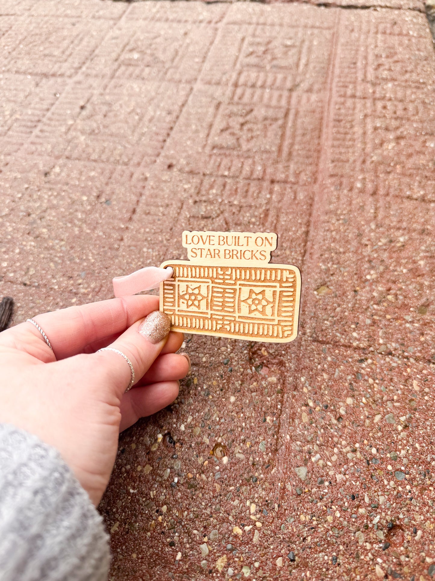 Noblesville Star Brick Ornament by Lindsey Head