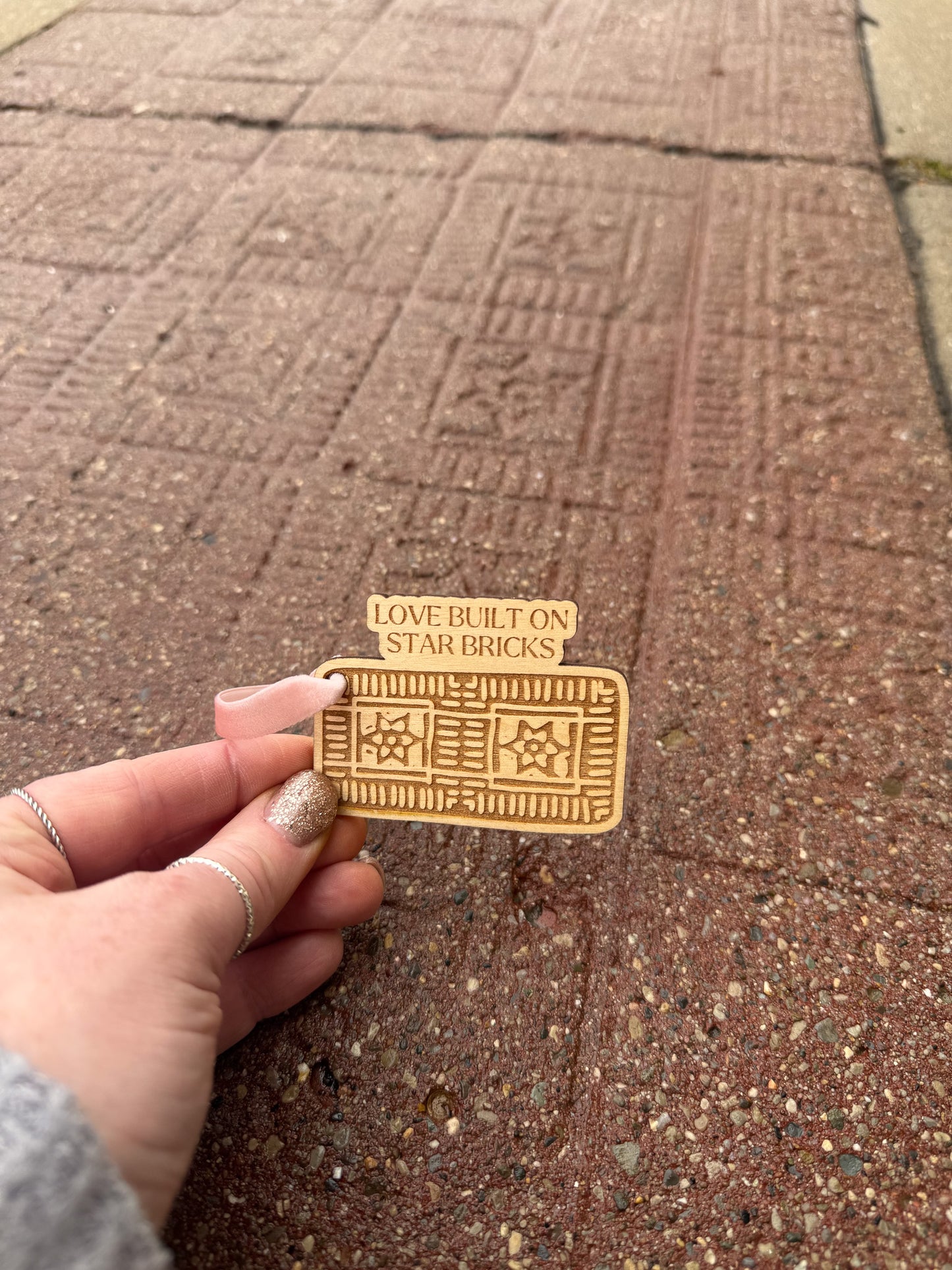Noblesville Star Brick Ornament by Lindsey Head