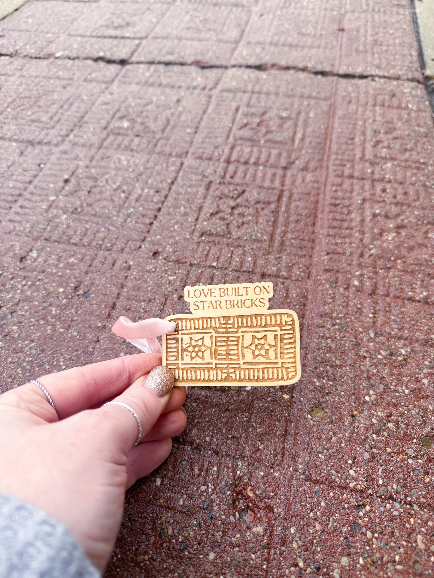 Noblesville Star Brick Ornament by Lindsey Head