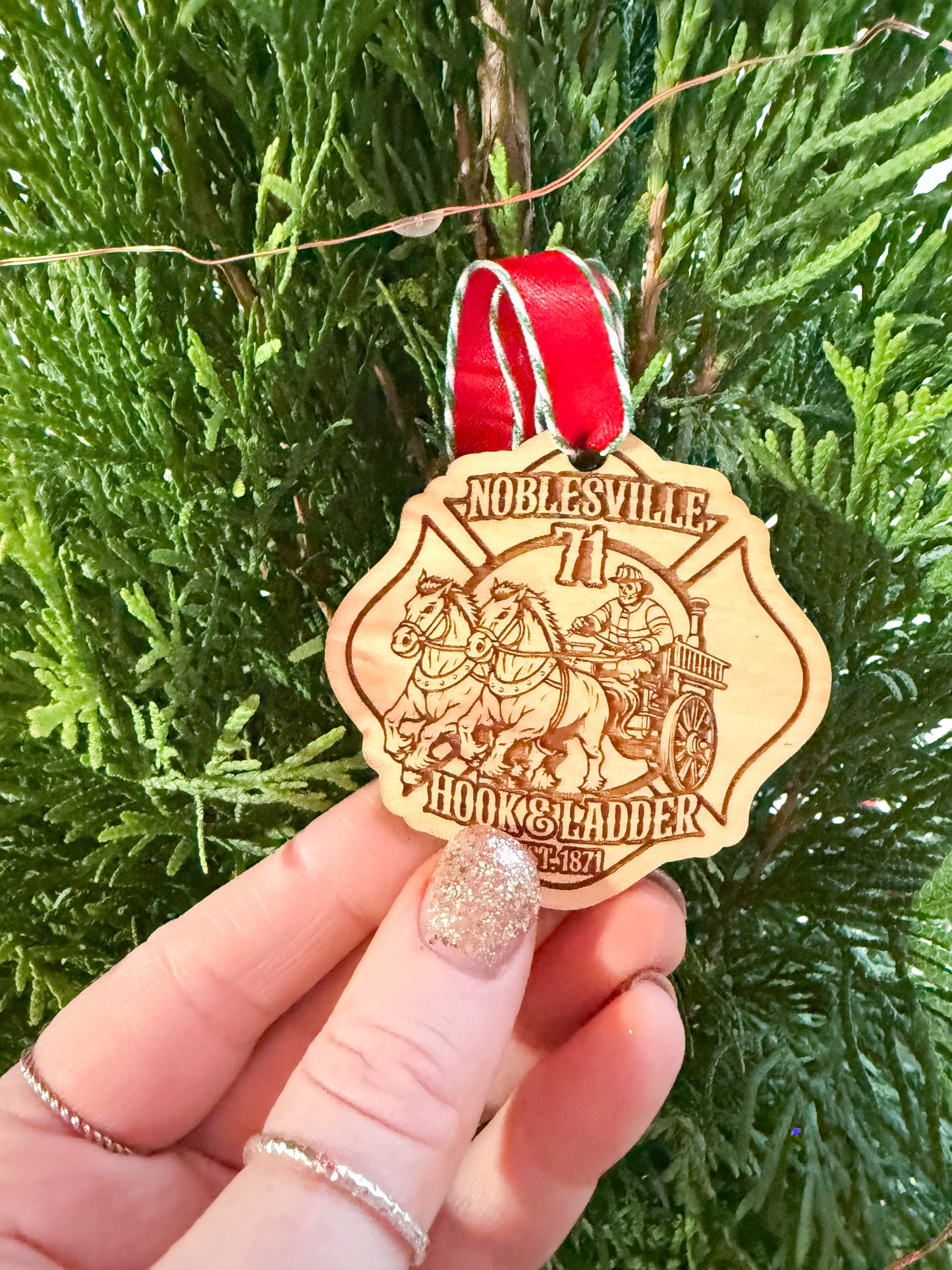 Custom Design Ornament or Gift Tag - Wooden or Leather