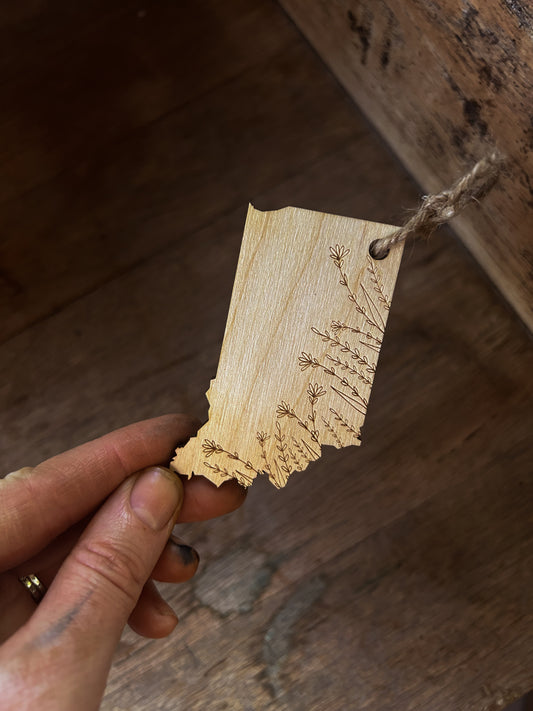 Indiana Wildflower Ornament