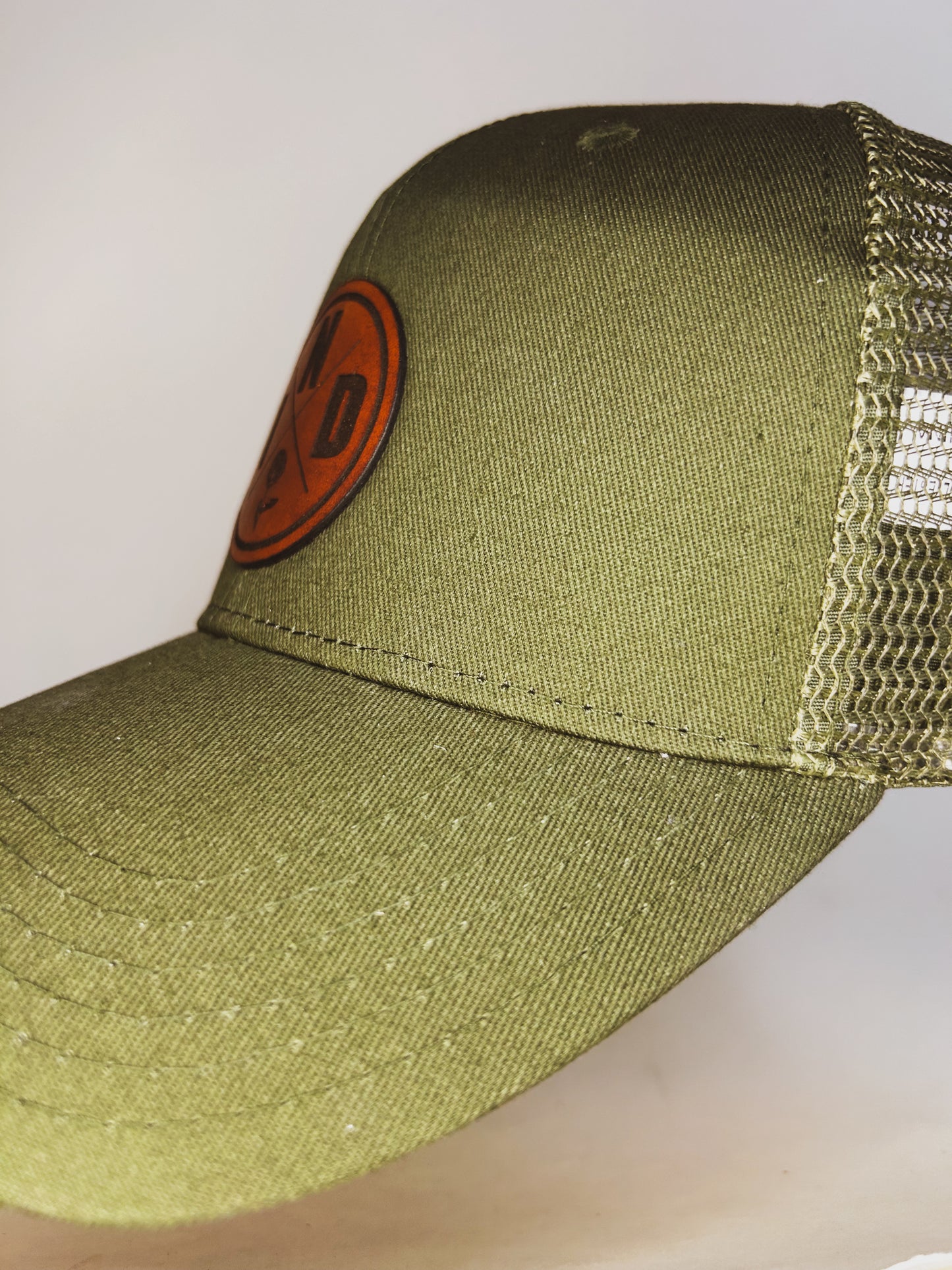 Circle IND Peony Patch on Olive Baseball Hat