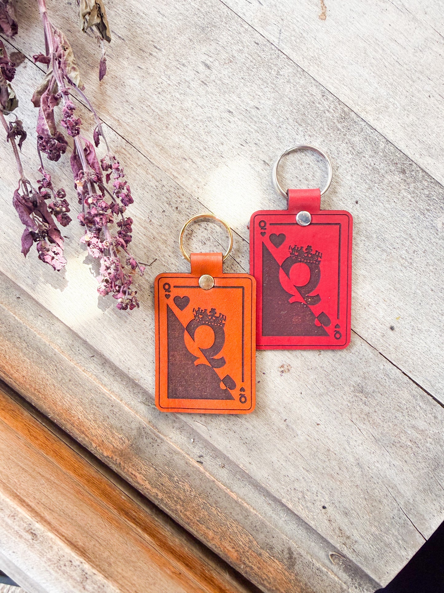 Queen of Hearts Keychain