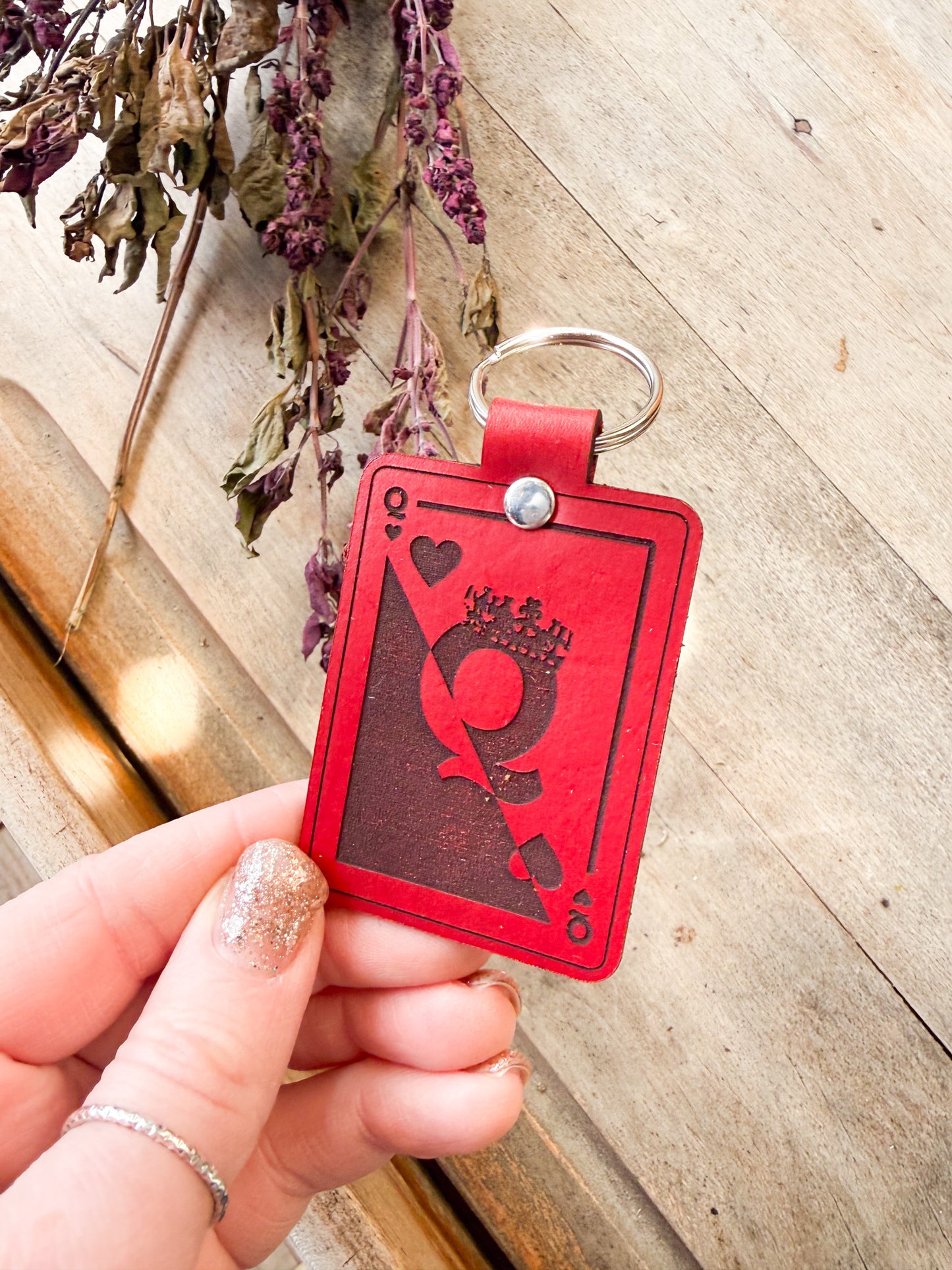 Queen of Hearts Keychain