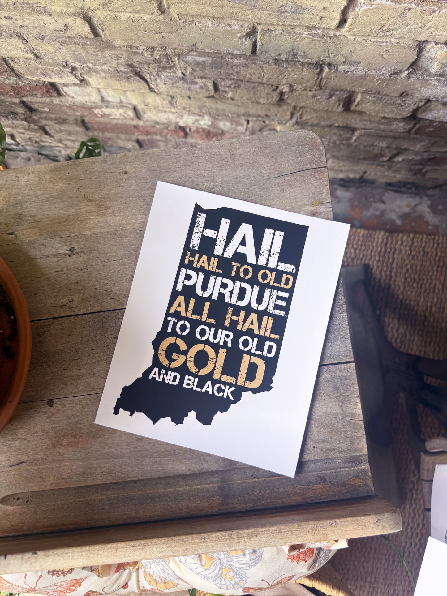 Hail Purdue Art Print