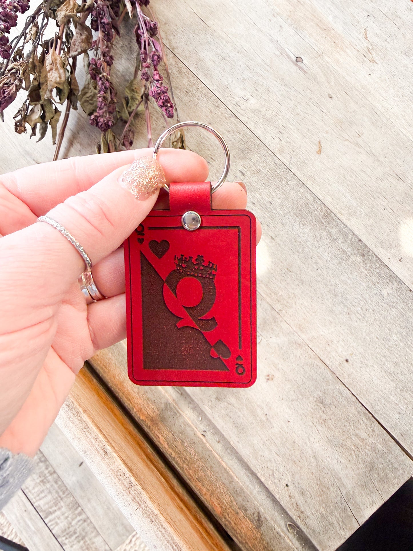Queen of Hearts Keychain