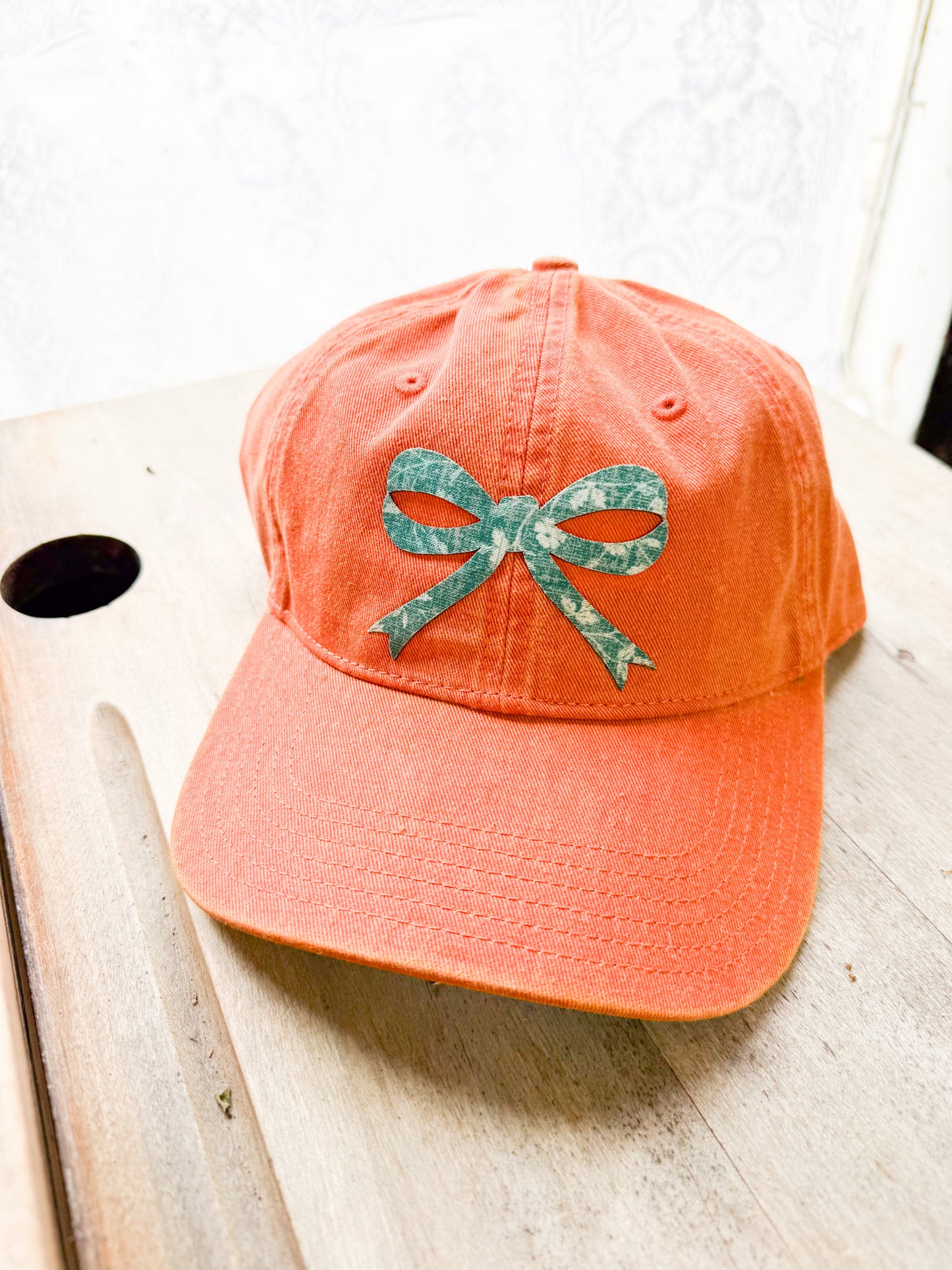 Fabric Bow Patch Hat