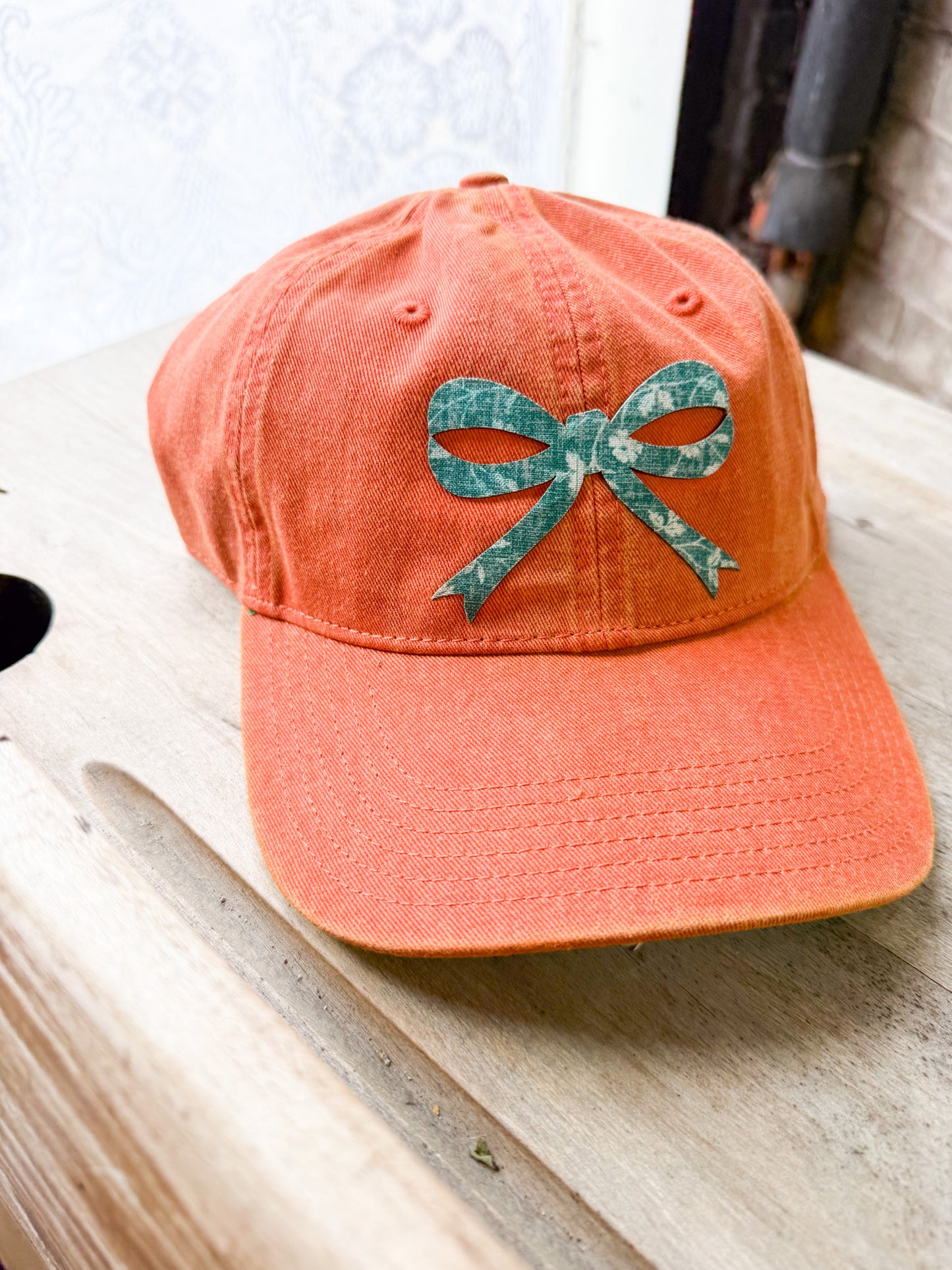 Fabric Bow Patch Hat