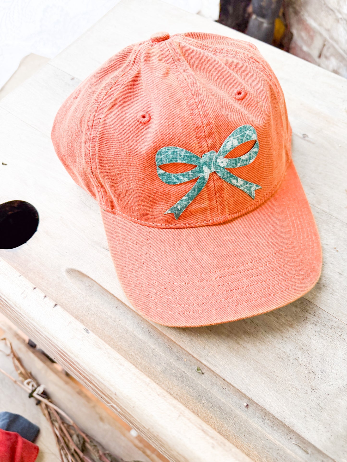 Fabric Bow Patch Hat