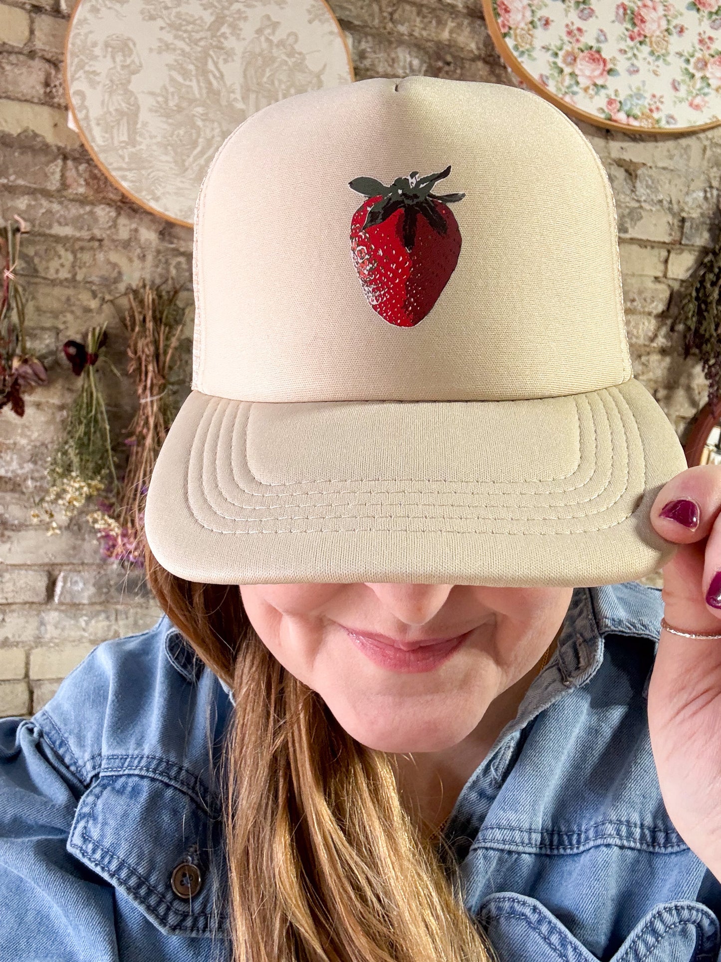 Strawberry Patch Foam Hat