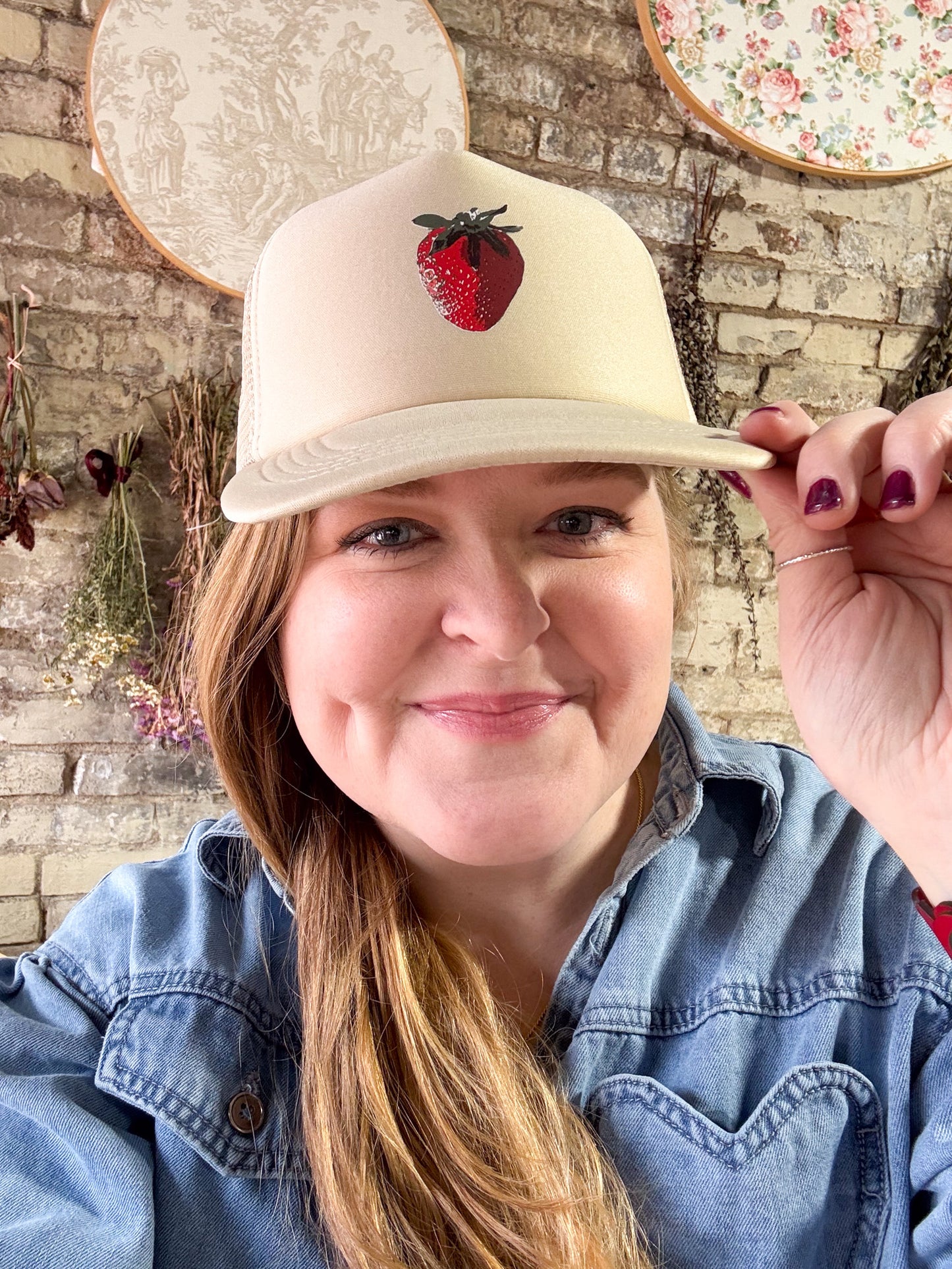 Strawberry Patch Foam Hat