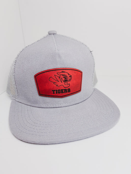 FCE PTO: Fishers High School Tigers Rectangle Leather Patch Hat