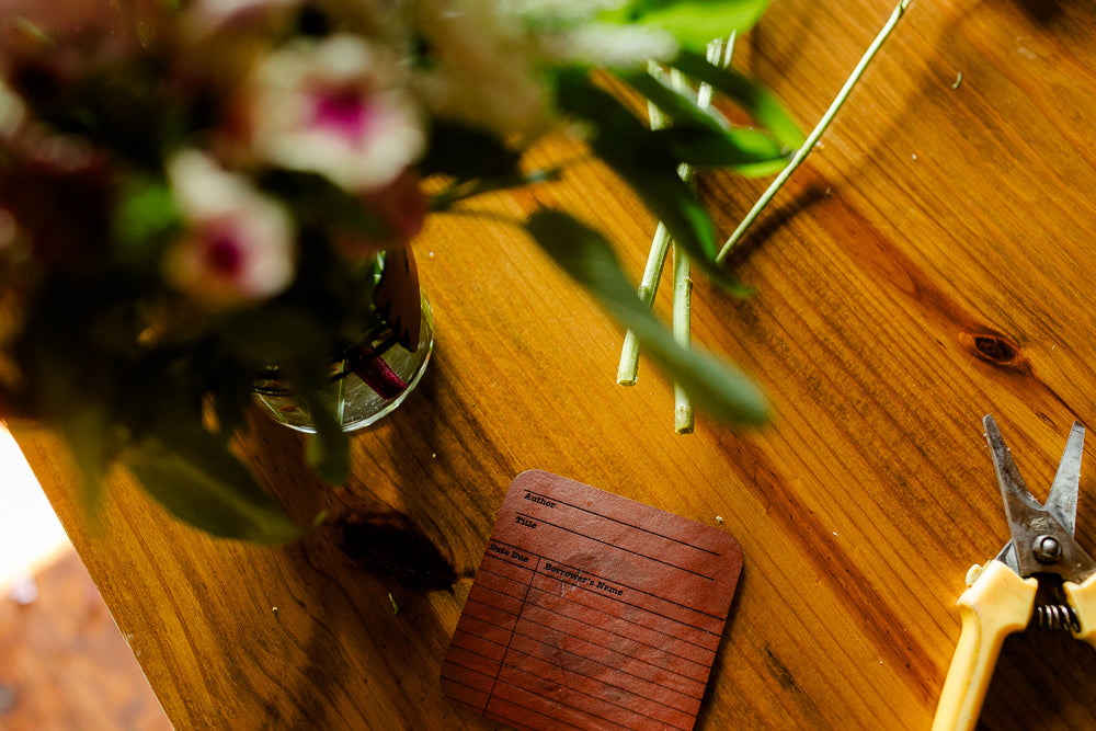 Vintage Library Card Coaster