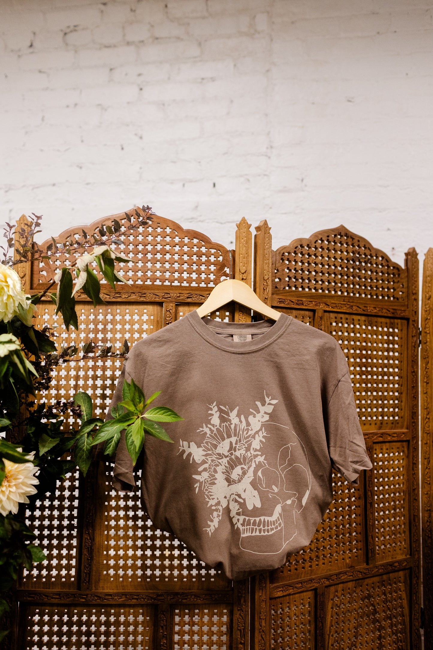 Sunflower Skeleton Vintage Ink Tee