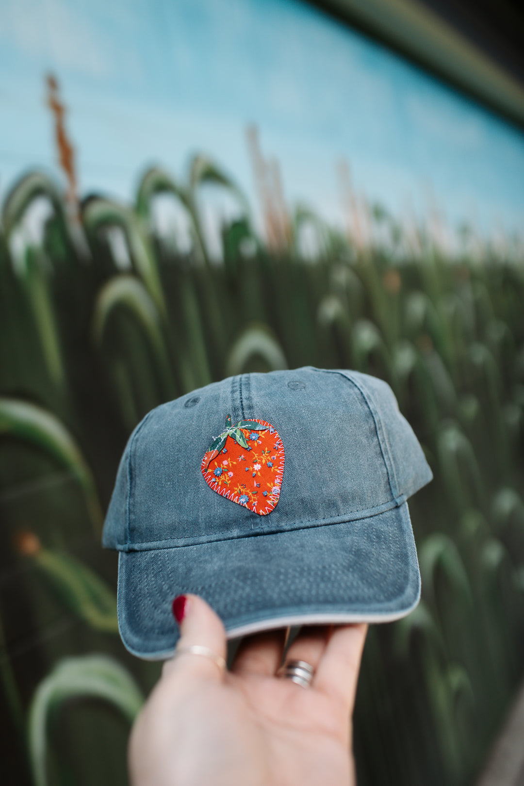Quilted Strawberry Patch Hat