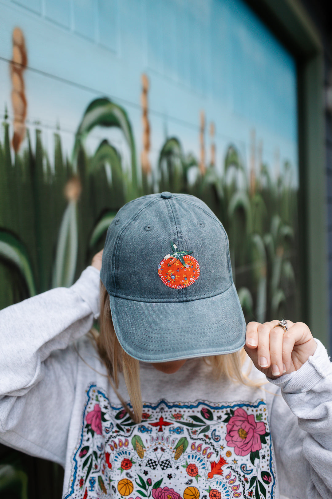 Quilted Tomato Patch Hat