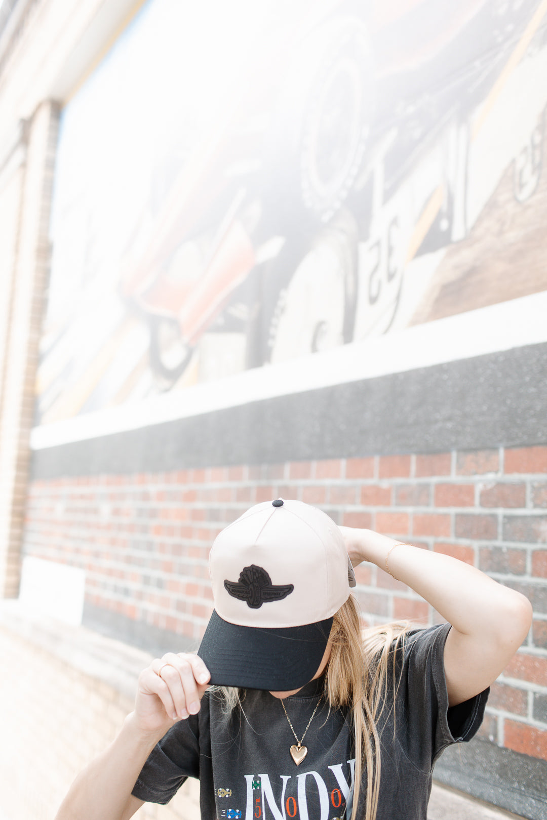 IMS Wings Black Leather Patch Hat – 5 Panel