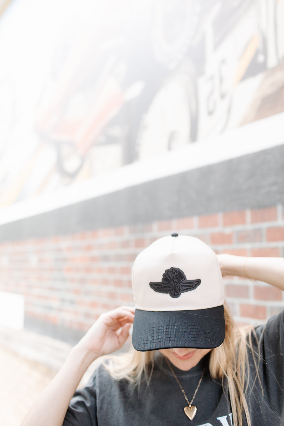 IMS Wings Black Leather Patch Hat – 5 Panel