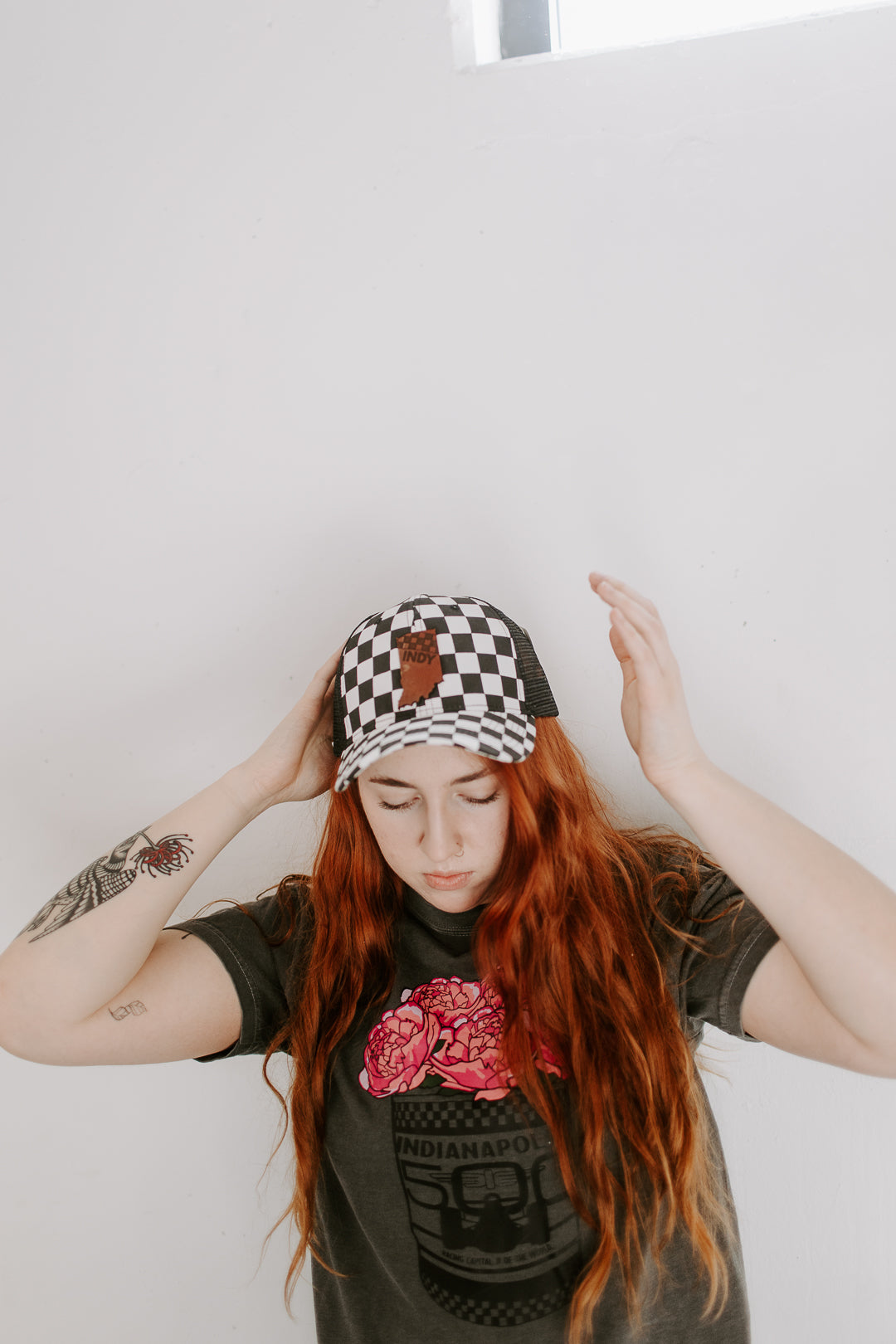 Indy 500 Popcorn Peony Tin T-Shirt