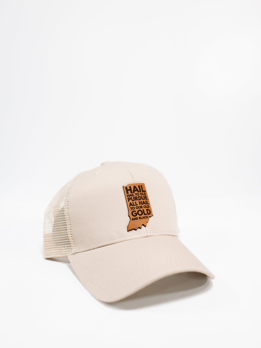 Indiana Hail Purdue Hat - Kahki