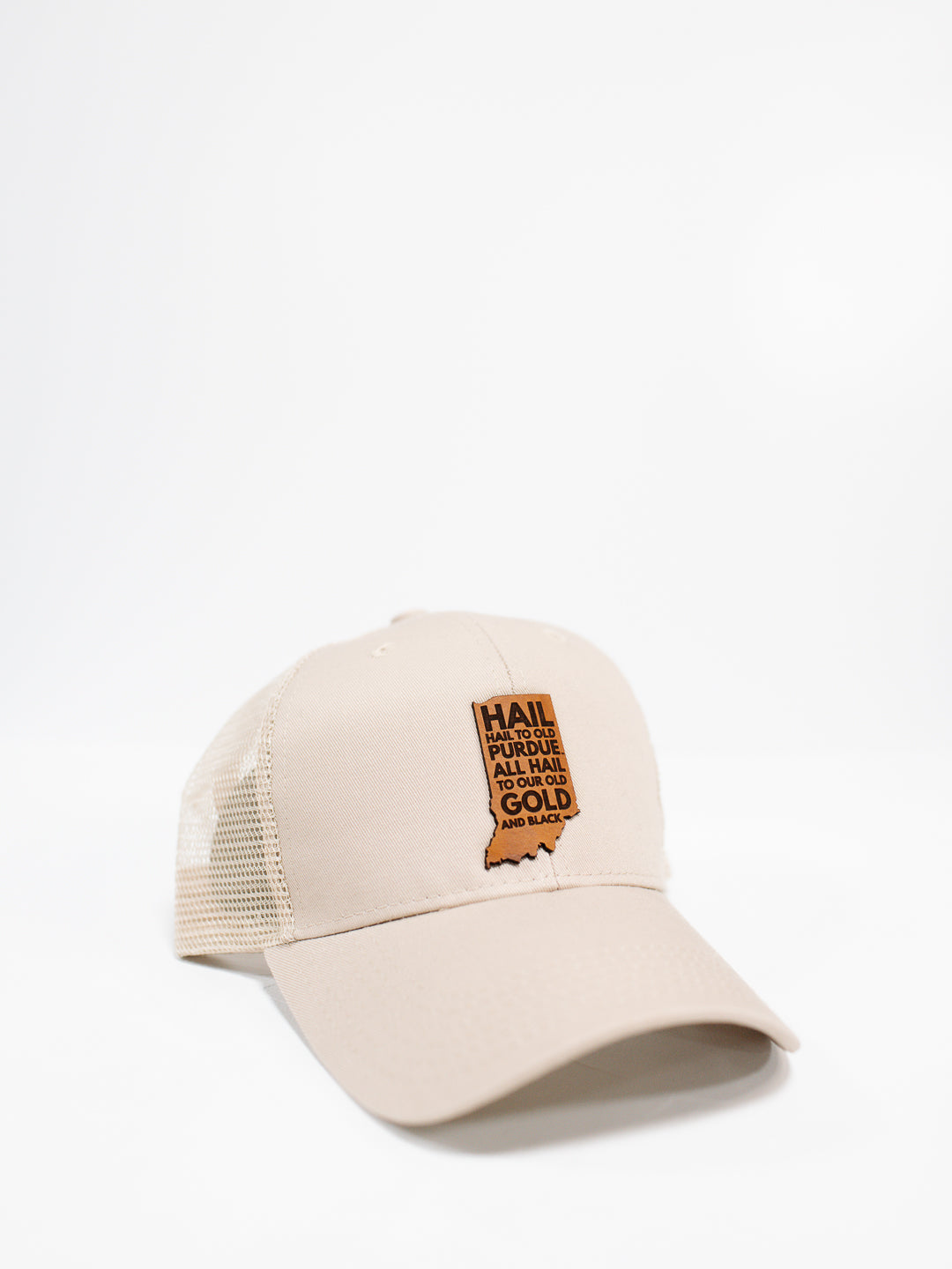 Indiana Hail Purdue Hat - Kahki