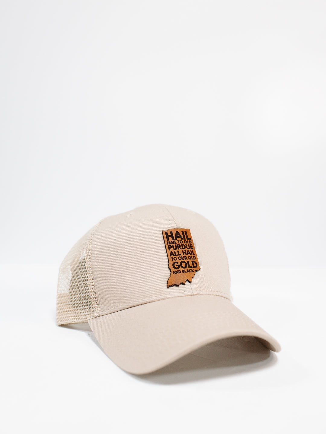Indiana Hail Purdue Hat - Kahki