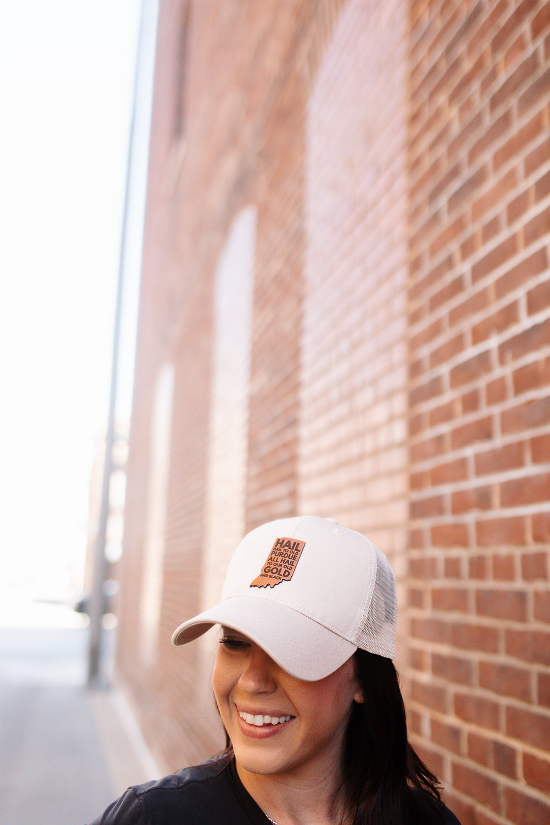 Indiana Hail Purdue Hat - Kahki