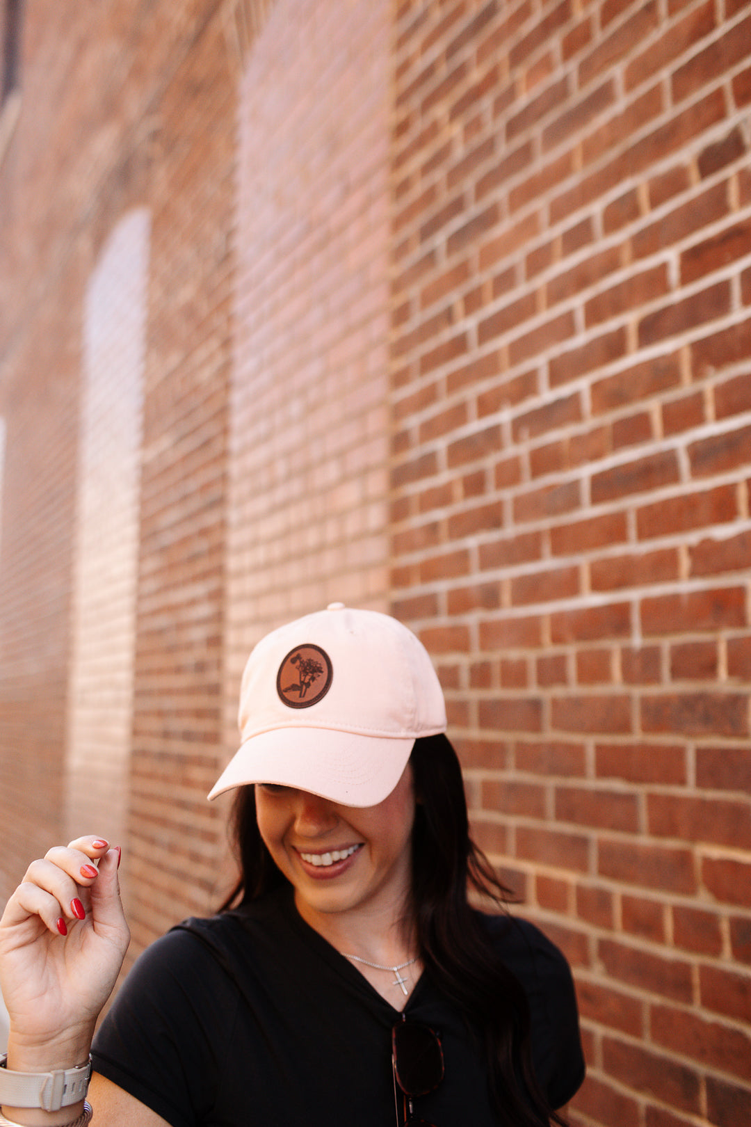 Dahlia Leather Patch Hat