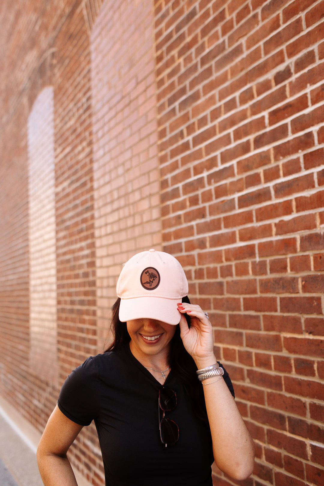 Dahlia Leather Patch Hat