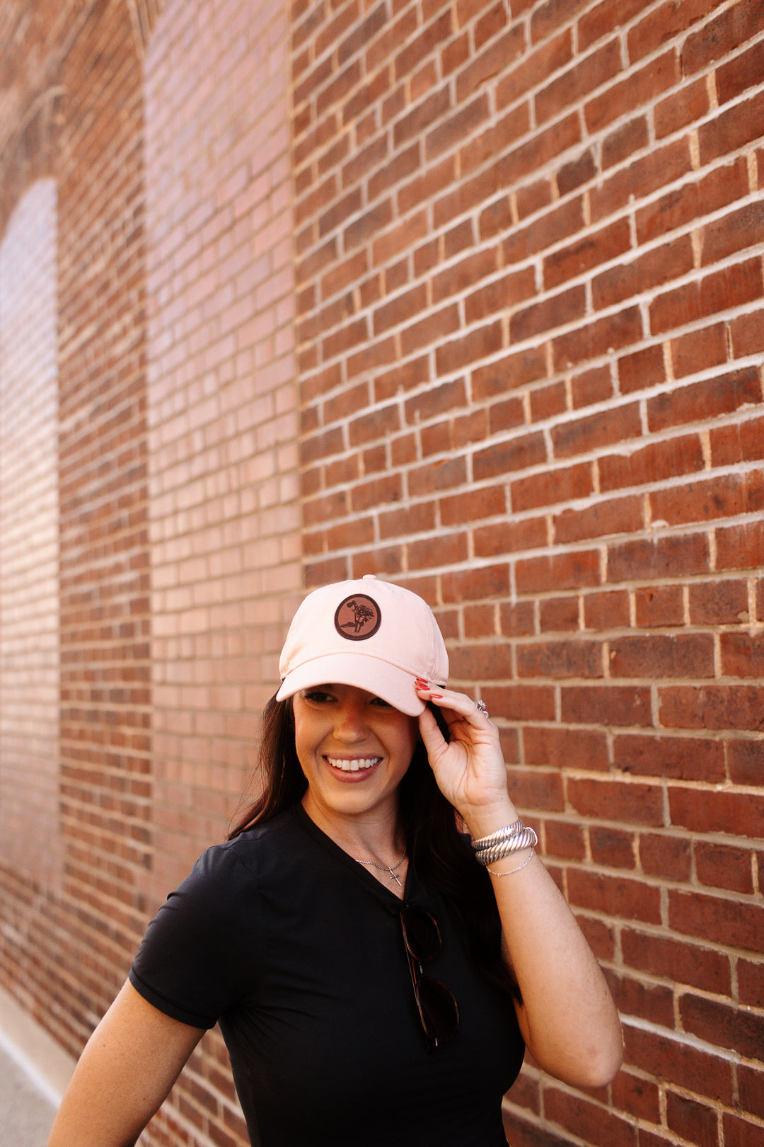 Dahlia Leather Patch Hat