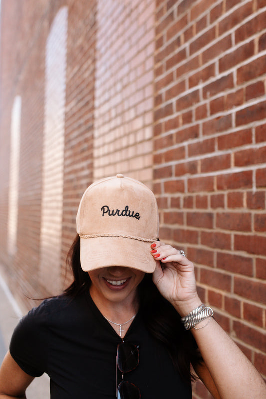 Purdue Script Suede Hat