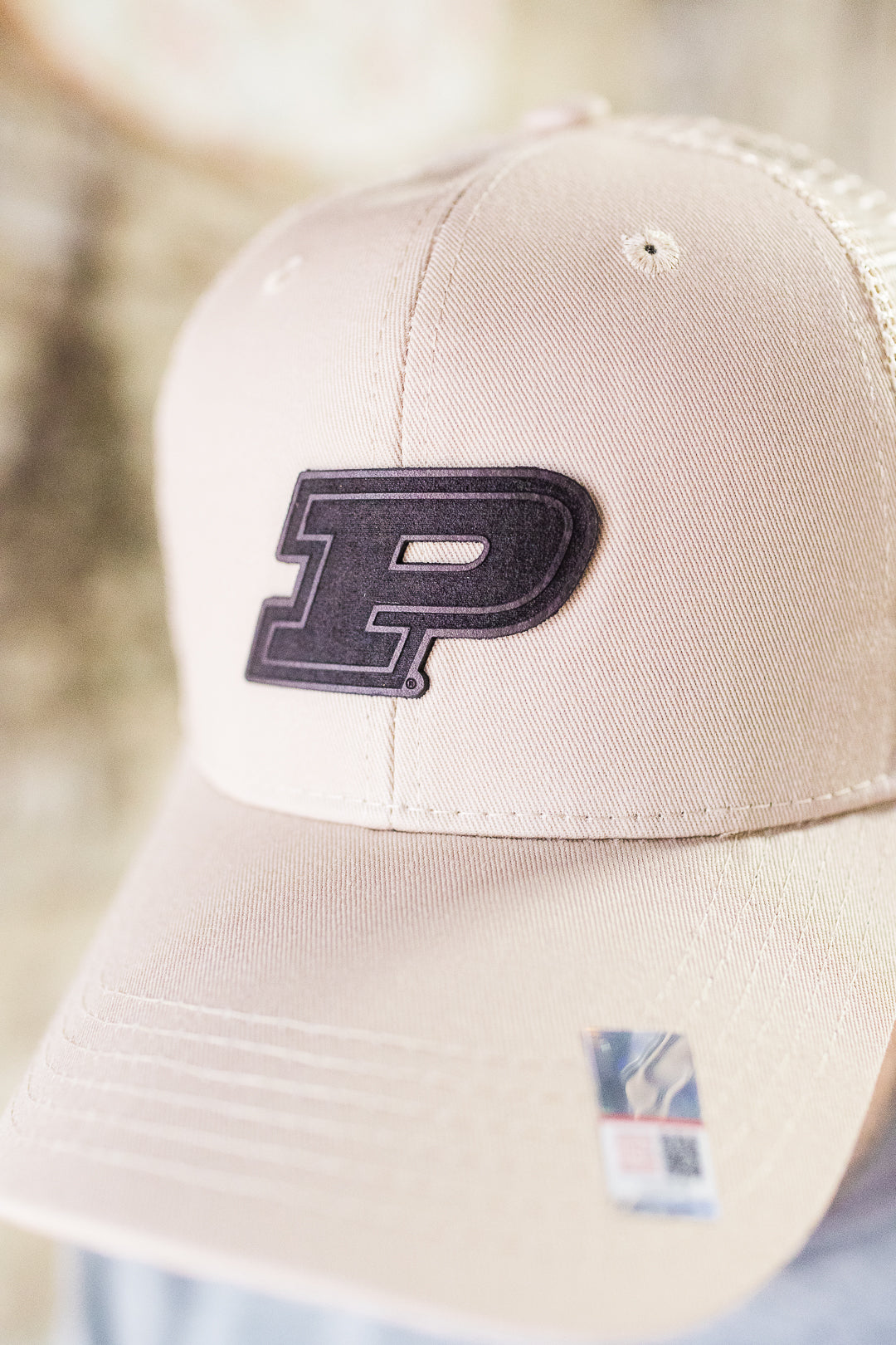 Purdue Motion P Leather Patch Hat – Classic Baseball Hat