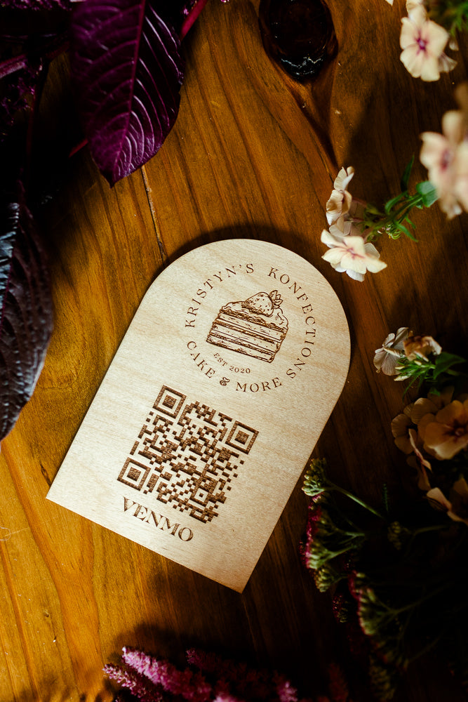 4x6 Arched QR Code Sign